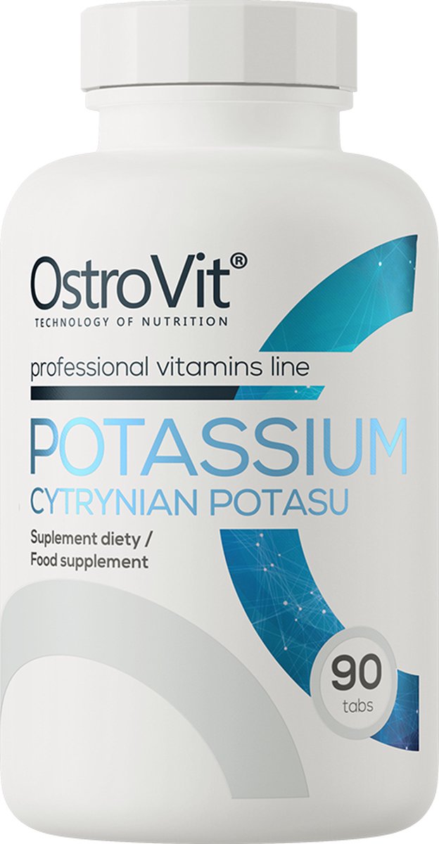Goedkoopste Mineralen - Kalium Potassium 350mg - 90 Tablets OstroVit
