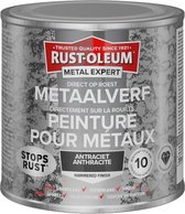 Rust-Oleum Metal Expert Direct Op Roest Hamerslag Verf Antraciet 250ml