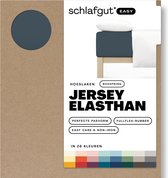 schlafgut Boxspring Easy Jersey Elasthan Hoeslaken XL - 180x200 - 200x220 556 Grey Deep