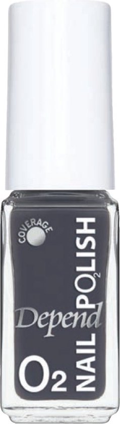 Depend Cosmetic - Depend O2 - Nailpolish - Nagellak - nr748 - Donkergrijs