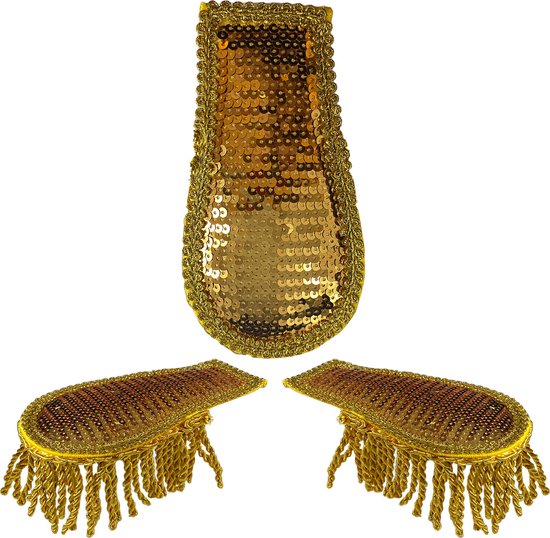 5 stuks glitteraccessoires voor heren, pailletten, bretels