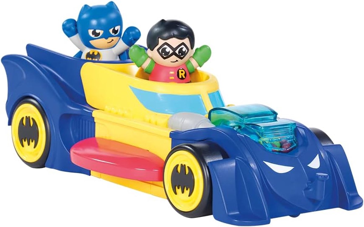 Berkatmarkt - DC Comics Batman 3-in-1 Voertuig verandert in Mini Batmobile en Jet - Motor Popping Effect - Vliegwiel Drive Push Along - vanaf 12 maanden