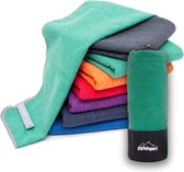 Microvezel handdoek, voor sauna, fitness en sport - strandhanddoek, sporthanddoek - 80x40cm -Groen