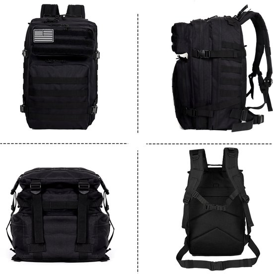 RUGSAK Alpha –Taktischer Rucksack [20-45L] Wasserdicht & EXTREM Robust | Militär Survival Backpack | für Outdoor Arbeit Wandern Camping und Gym | Molle Reiserucksack Herren & Damen – RUGSAK® Backpacks