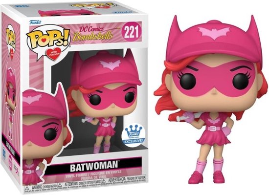 Funko Pop: DC Comics Bombshells - Batwoman 221 - Funko Exclusive - Breast Cancer Research Foundation (pink ribbon)