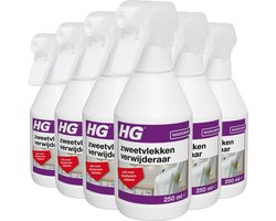 6x HG Zweetvlekkenverwijderaar 250 ml