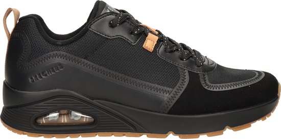 Skechers Uno - Layover Sneakers Laag - zwart - Maat 46