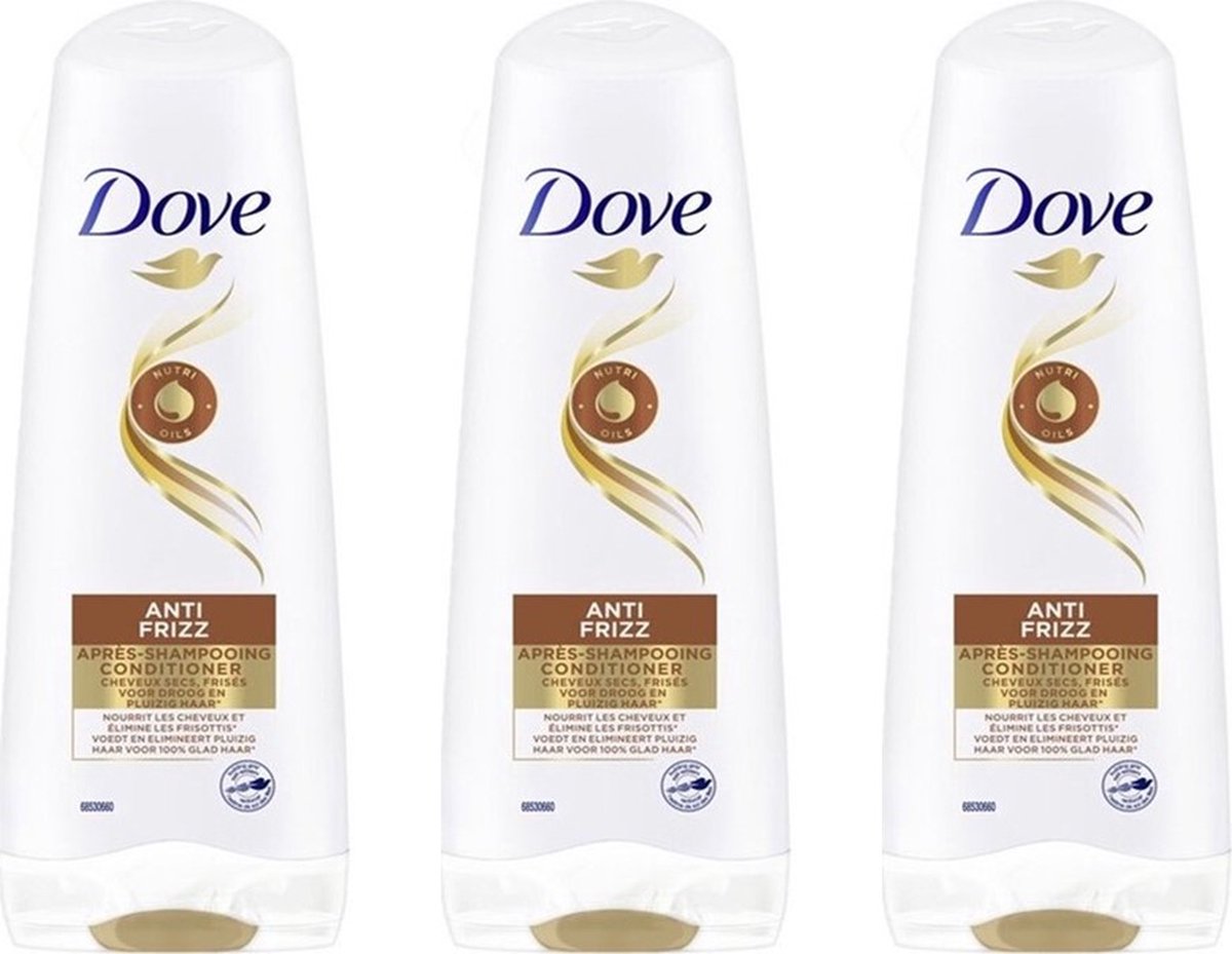 Dove Conditioner - Anti Frizz - 3 x 200 ml