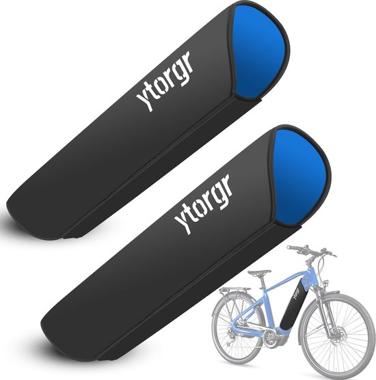 Housse de protection en néoprène noire pour batterie de cadre de vélo  électrique