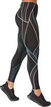 CW-X - Generator Compressiebroek -hardloopbroek - lang - heup, rug, hamstring - knie - ondersteuning - dames - maat - Zwart/Lake - maat S