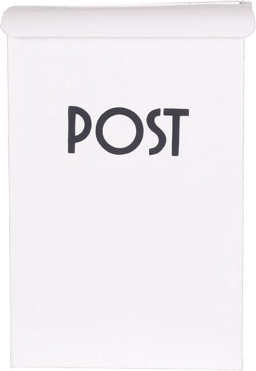 Strömshaga klassieke handgemaakte kleine brievenbus wit postbus