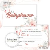 BSG015 - (8stuks)Babyshower uitnodigingen 8 stuks - Babyshower invite - Babyshower - Babyshower invulkaarten - invulkaarten met envelop - kaarten met enveloppen - boho chic kaarten - kaart met envelop - uitnodiging met envelop