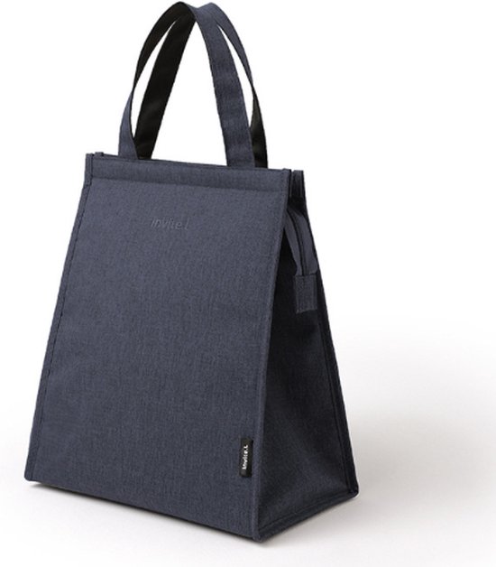 Lunchtassen - lunchtas blauw - geïsoleerde Lunchbag - school - werk - met handvaten - 4 liter - BPA-vrij - waterdicht van Tjitvik — afbeelding 3