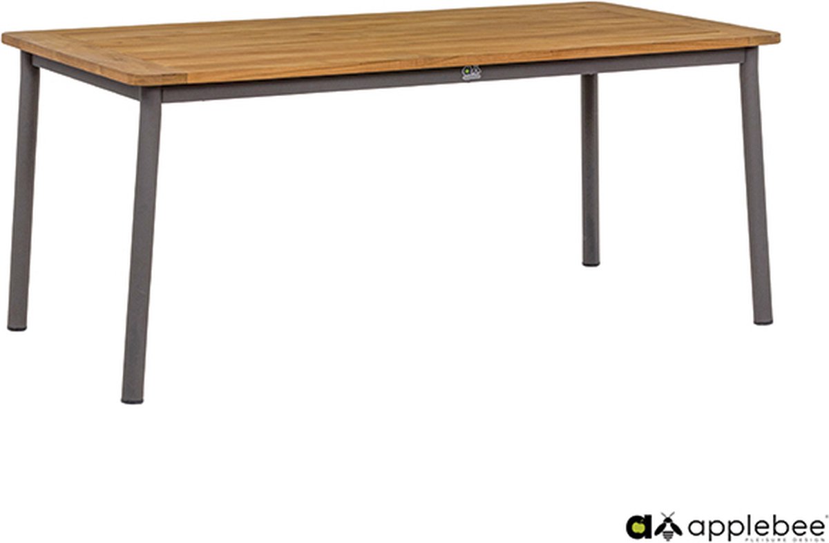 Apple Bee | Tuintafel Bijou 240 x 100 x 76 cm | Teak-Taupe
