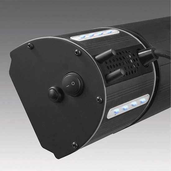 Eurom - Heat and Beat - Terrasverwarmer elektrisch - Aluminium - Zwart