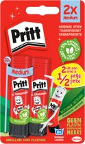 Pritt Lijm Stick Original 2x22 gram | Voordeel Blister Halve prijs Pritt | Pritt Voordelig & Makkelijk te gebruiken.