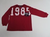 T shirt met lange mouw - Jongens - Bordeaux - 1985 - 2 jaar 92