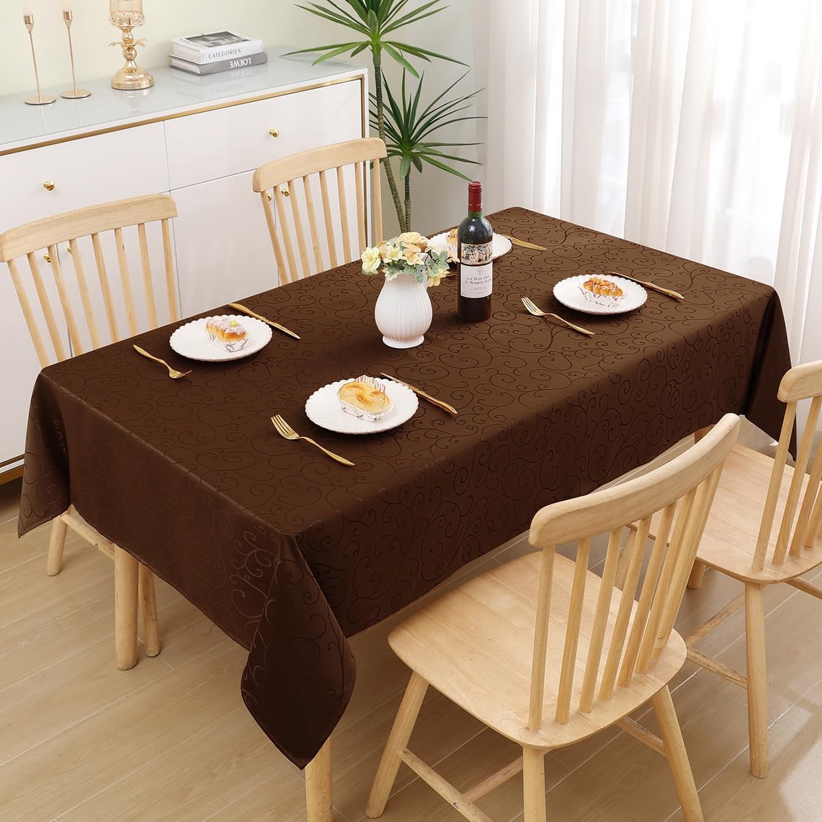 Hoogwaardig tafelkleed tafellinnen uit 100% katoen collectie