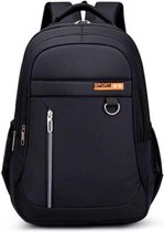 Rugzak, schooltas, reistas laptoptas zwart met sport embleem . Comfortabel en duurzame tas. Sporttas
