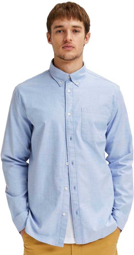 Selected Regrick Oxford Flex Lange Mouwen Overhemd Blauw XL Man