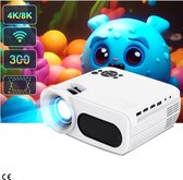 Full HD 1080P Beamer met 5G WiFi en Bluetooth - 13000 Lumen, 4K 8K Ondersteund, Elektronische Trapeziumcorrectie - Thuisbioscoop en Videobeamer