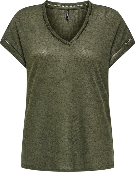 ONLY ONLPENNY S/S V-NECK TOP JRS Dames Top