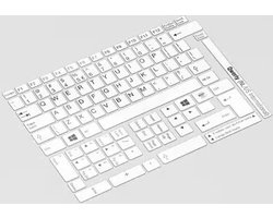 Witte Toetsenbord Stickers