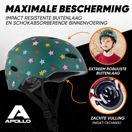 Apollo Verstelbare Fietshelm Skatehelm met ontwerp - Apollo