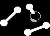Prijskaartjes Ringlabels Wit op een vel - 20 stuks - Prijslabels - Prijsetiketten - Juweliersetiketten - Prijskaartjes papier - Prijslabeltjes - Prijskaarten - Manilla labels - Prijs kaartjes - Hangetik - Hangetiketten - Prijshanger - Ringlabel lijm