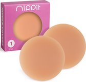 Nippit 2 stuks nipple covers - Zelfklevende tepelplakkers - Siliconen tepelstickers - Herbruikbaar - Cappuccino - Bh accessoires