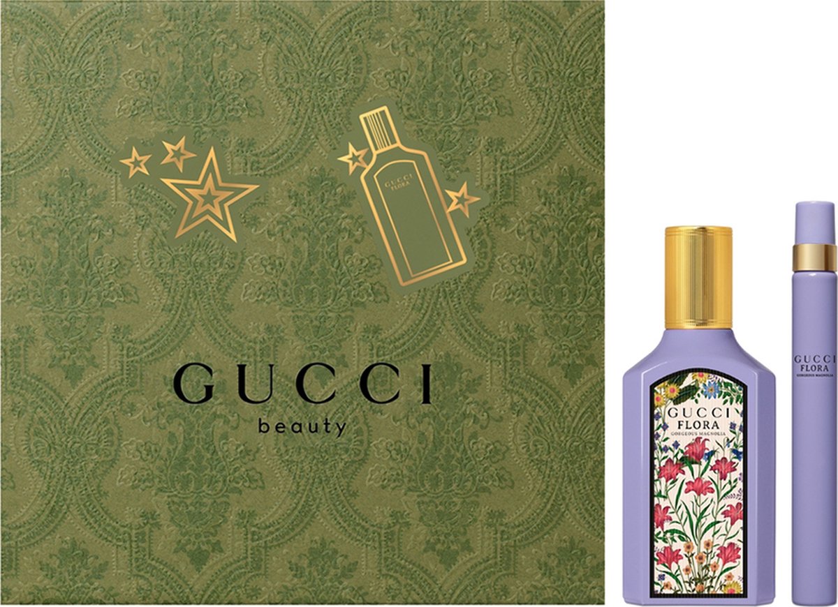 Goedkoopste Gucci Flora Gorgeous Magnolia Gift Set 50ml Eau de Parfum 10ml edp