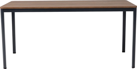 Bureau Furni24 Nova , 180x80x75 cm, décor noyer/anthracite