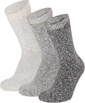 Apollo - Badstof sokken dames - Navy blauw - Maat 36/41 - 3-Pak - Warme sokken dames - Sokken dames - Sokken dames maat 39 42 - warme sokken dames