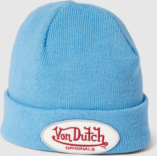 Bonnet Von Dutch - Collection Hiver '23 - Blue - Chapeau pour Homme - Chapeau pour Femme - Chapeaux Blauw