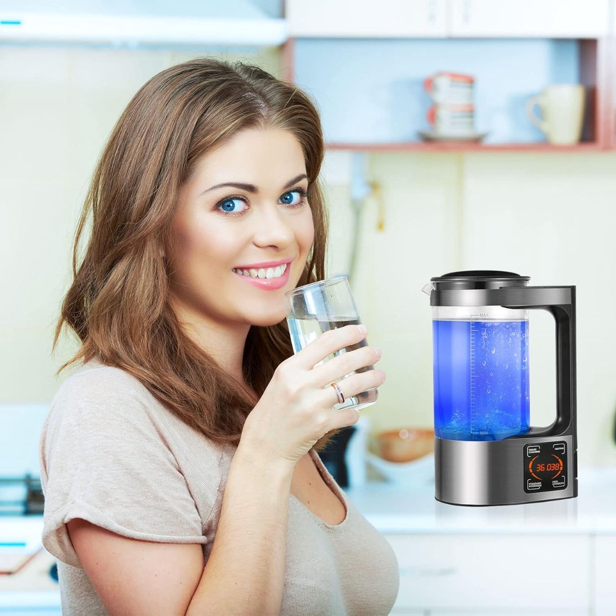 Deux Tasses à Hydrogène Portables - Générateur D'eau Hydrogénée Rechargeable, Neuf