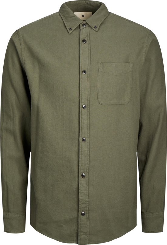 Jack & Jones Overhemd - Regular Fit - Groen - 5XL Grote Maten