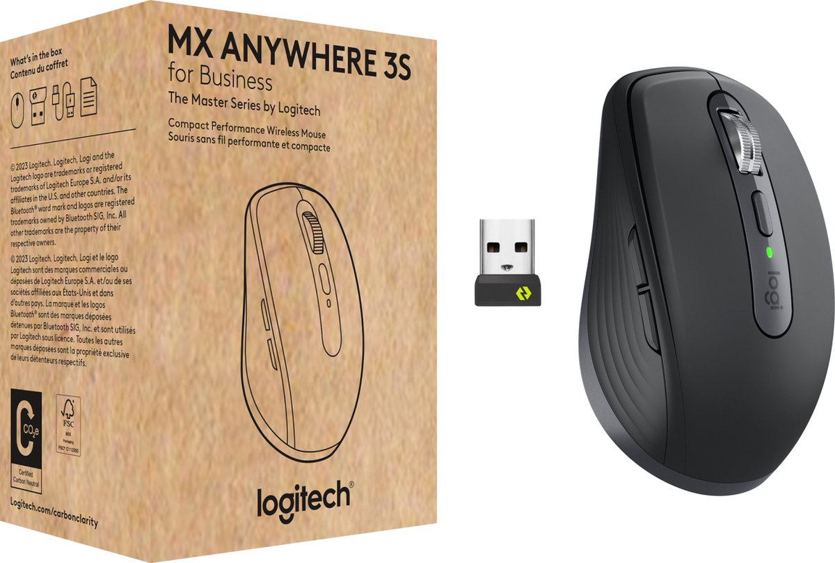 Logitech MX Anywhere 3S Compact Zwart