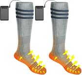 Verwarmde Sokken - Elektrische Sokken - Verwarmde Sokken met Batterij - Grijs - Een maat