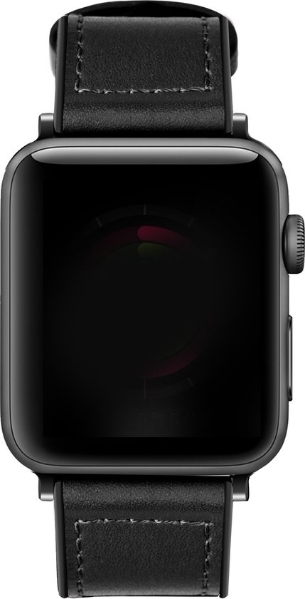 Bracelet adapté pour Convient pour bracelet Apple Watch bracelet à boucle hybride en cuir (noir) - Pour les modèles : 42/ 44/45/49 mm Incl. Chargeur adapté pour Apple Watch 1/2/3/4/5/6/7/8/9/ Ultra - Câble de charge - Câble