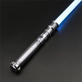 Raddsaber Star Wars Lightsaber NEOPIXEL "Stormcloak" - Grijs - Stalen Lichtzwaard - 11 (RGB) Kleuren 50 Watt licht - 16 Geluid en 20 licht effecten - Flash on clash - Zwaai geluid