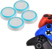 Gadgetpoint | Gaming Thumbgrips | Performance Antislip Thumbsticks | Joystick Cap Thumb Grips | Accessoires geschikt voor Playstation PS4 PS5 & Xbox & Nintendo Pro Controller | Wit met Lichtblauw
