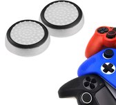 Gadgetpoint | Gaming Thumbgrips | Performance Antislip Thumbsticks | Joystick Cap Thumb Grips | Accessoires geschikt voor Playstation PS4 PS5 & Xbox & Nintendo Pro Controller | Wit met Zwart