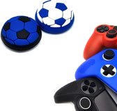 Gadgetpoint | Gaming Thumbgrips | Performance Antislip Thumbsticks | Joystick Cap Thumb Grips | Accessoires geschikt voor Playstation PS4 PS5 & Xbox & Nintendo Pro Controller | Voetbal - Blauw Wit