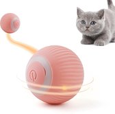 Jumada's Automatisch Rollende Kattenbal - Slimme Speelgoedbal - Interactief - Siliconen - Roze - Zelfrollend - Kattenspeeltje - Smart Rollende Bal