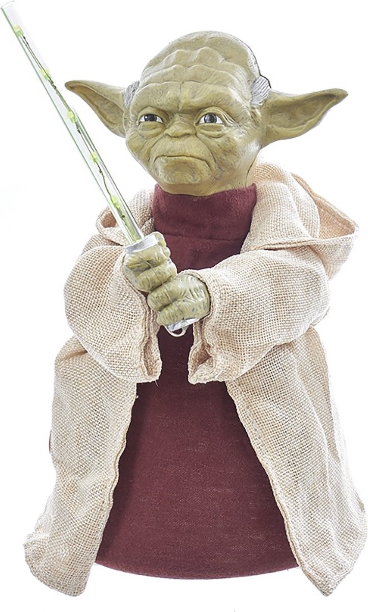 Yoda Star Wars© kerstboompiek met LED-verlichting.