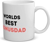 Akyol - worlds best bonusdad koffiemok - theemok - Papa - de beste bonusvader - vader cadeautjes - vaderdag - verjaardagscadeau - verjaardag - cadeau - geschenk - kado - gift - vader artikelen - 350 ML inhoud