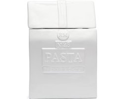 Riviera Maison Voorraadpot met deksel, Vershoudpot Pasta - Pasta Storage Jar - Wit - Porselein