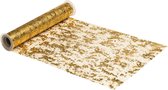Chaks Tafelloper op rol - goud - 29 x 500 cm - polyester