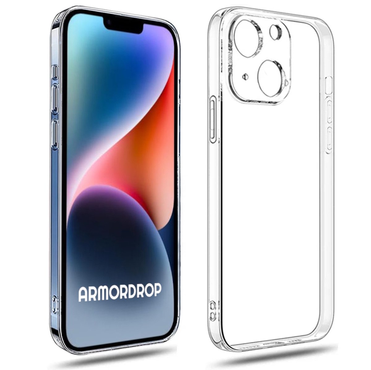 Armordrop Transparant Hoesje Geschikt Voor iPhone 14 - Stevige Beschermhoesje