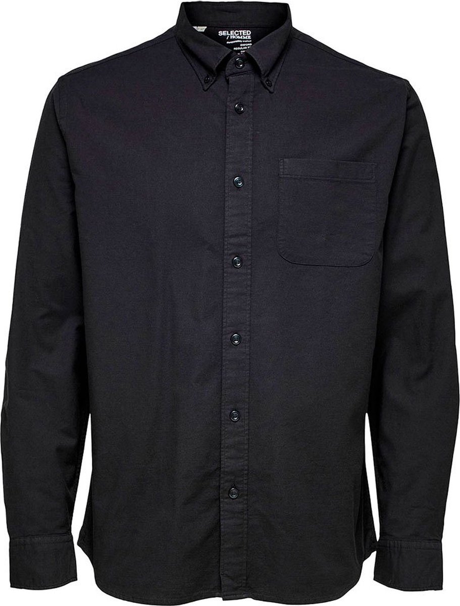 Selected Egrick-ox Flex Lange Mouwen Overhemd Zwart 3XL Man